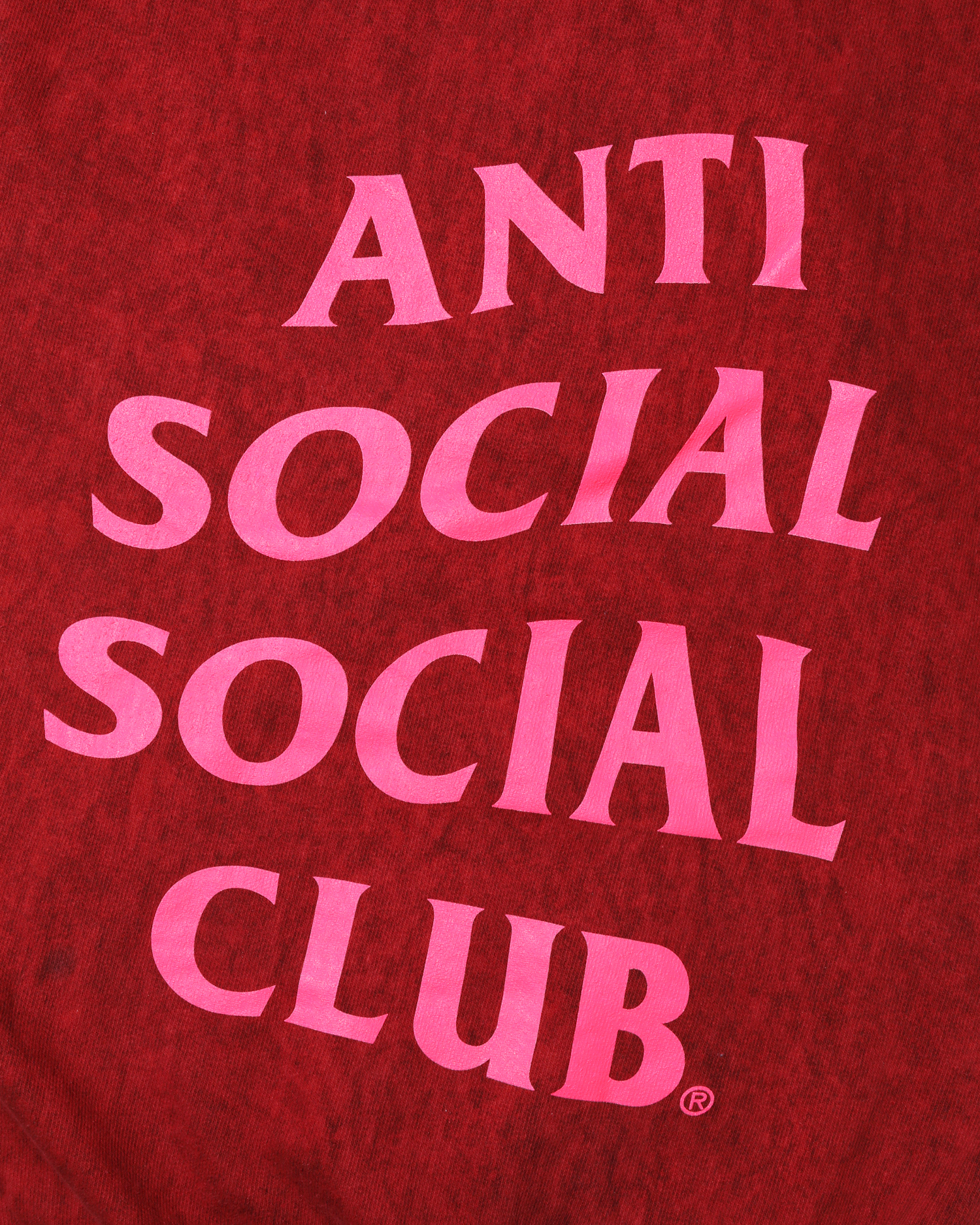 red anti social social club hoodie