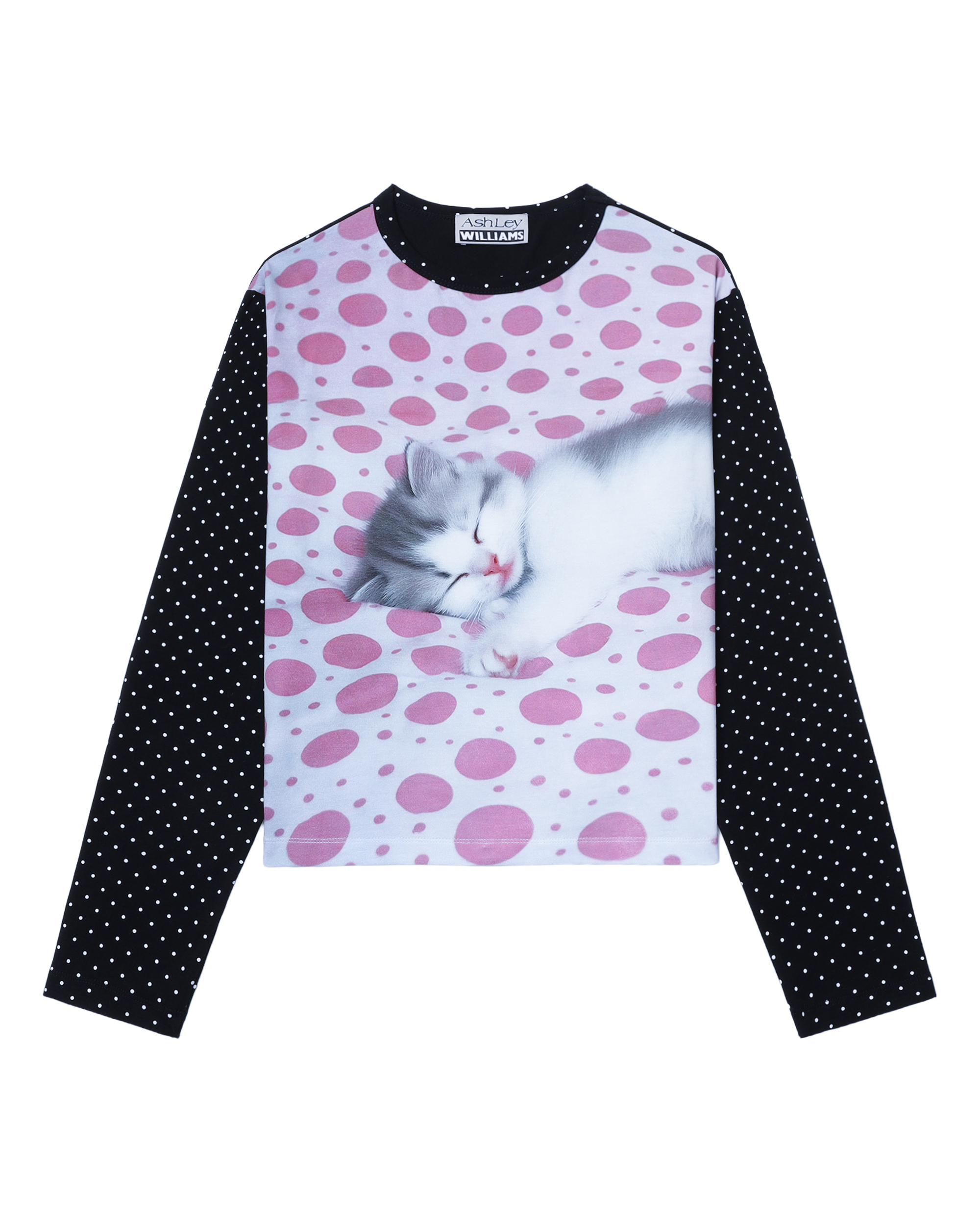 貓咪印花 T-Shirt