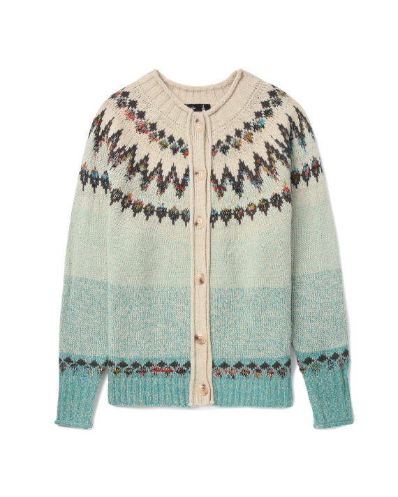 AS KNOW AS Jacquard-knit cardigan