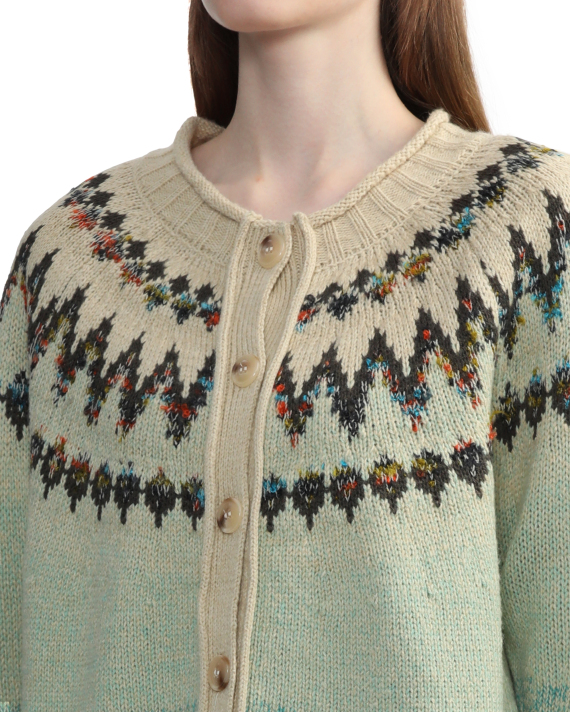AS KNOW AS Jacquard-knit cardigan