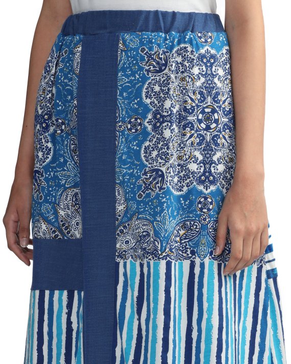 AS KNOW AS Paisley pattern midi skirt
