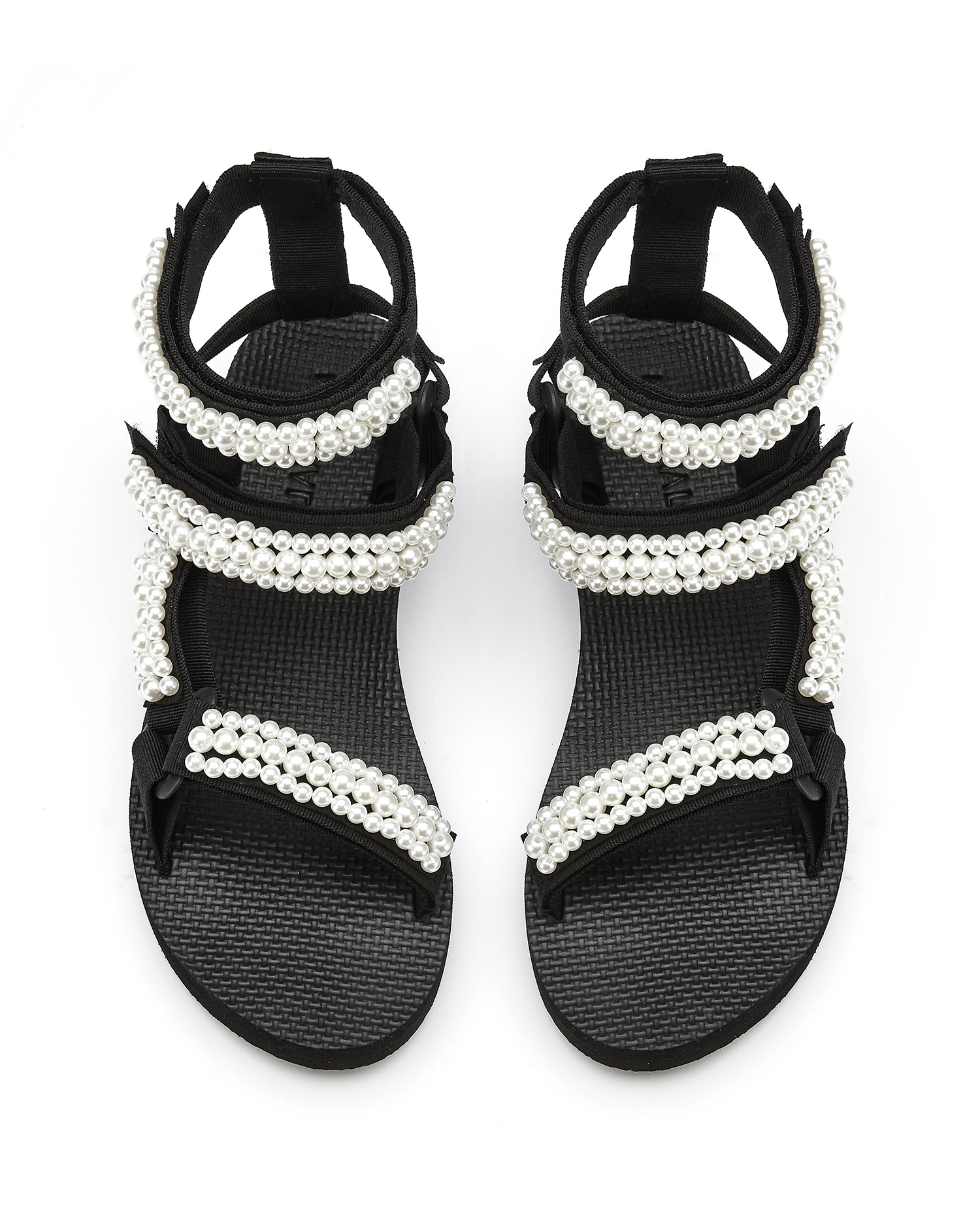 ARIZONA LOVE Trekky double ankle pearl sandals ITeSHOP