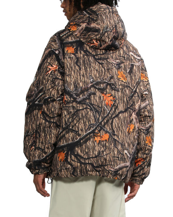 Graphic patterned hooded down jacket image number 3