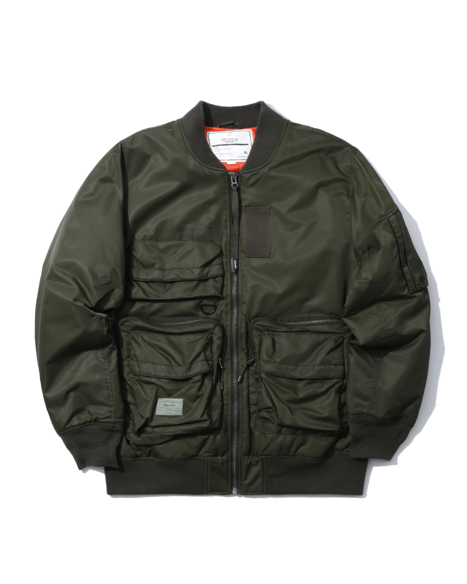 multi pocket bomber jacket