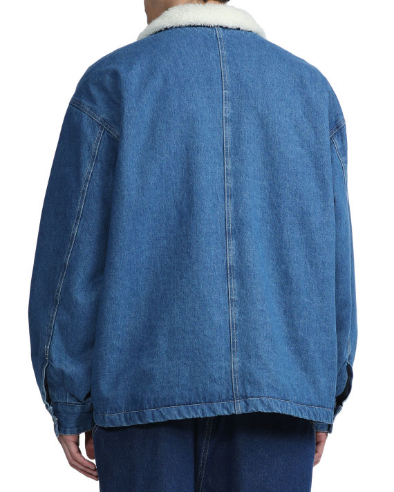 Fleece lined denim jacket image number 3