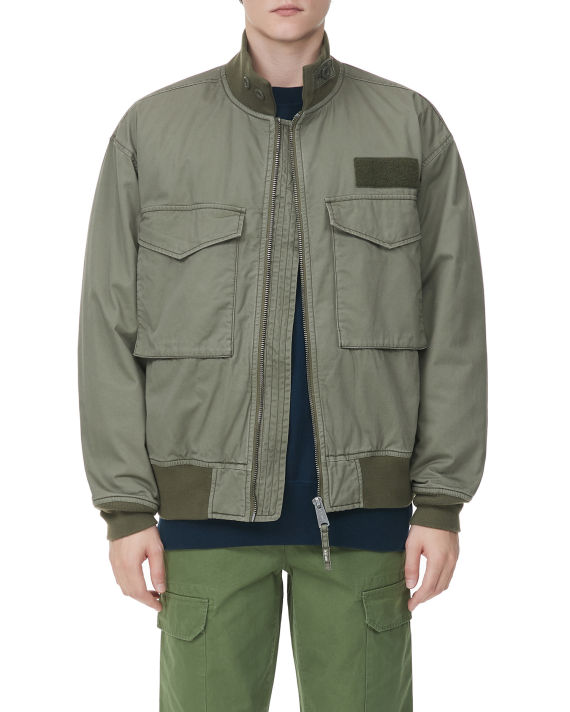 Stand collar MA-1 jacket image number 1