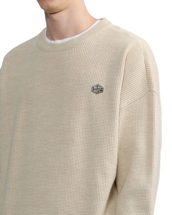 Relaxed knit logo sweater image number 4