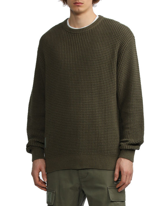 Waffle-knit sweater image number 2