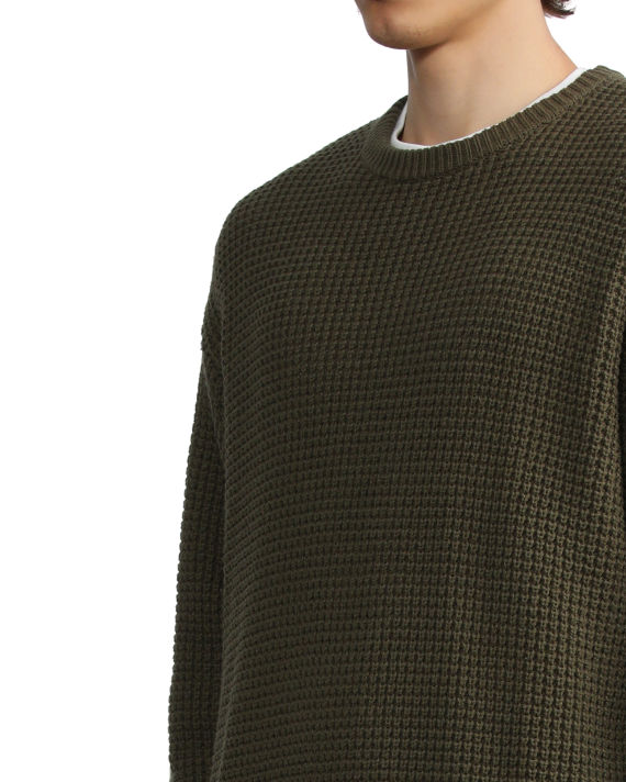 Waffle-knit sweater image number 4