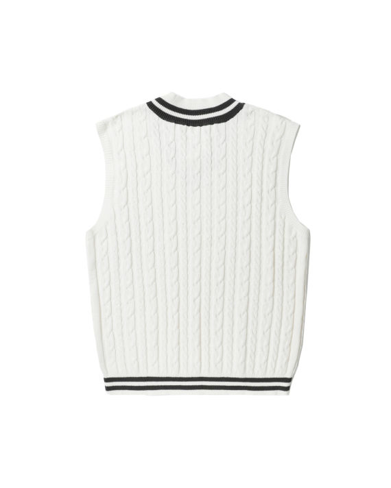 Relaxed cable-knit vest image number 5