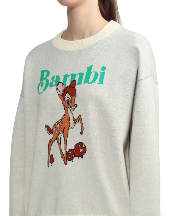 X Disney Bambi Thumper relaxed jacquard-knit jumper image number 4