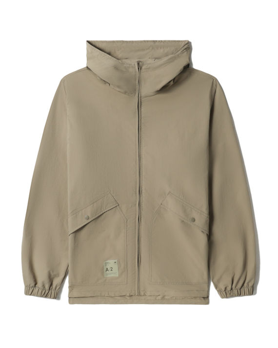 Nylon hooded zip jacket image number 0