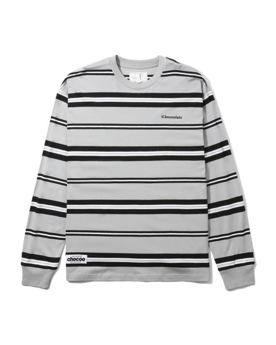 Striped long sleeve tee image number 0