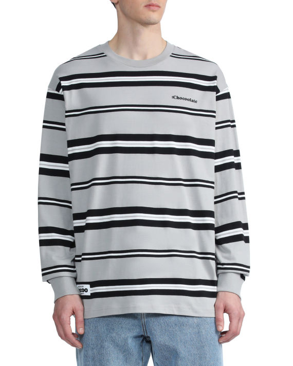 Striped long sleeve tee image number 2