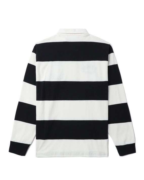 Embroidered striped long-sleeve polo image number 5