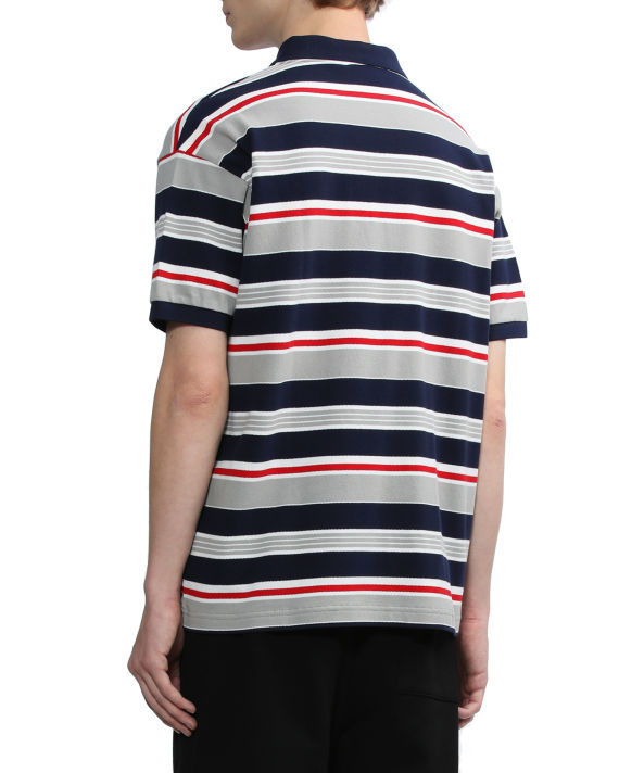 Pique stripe polo image number 3