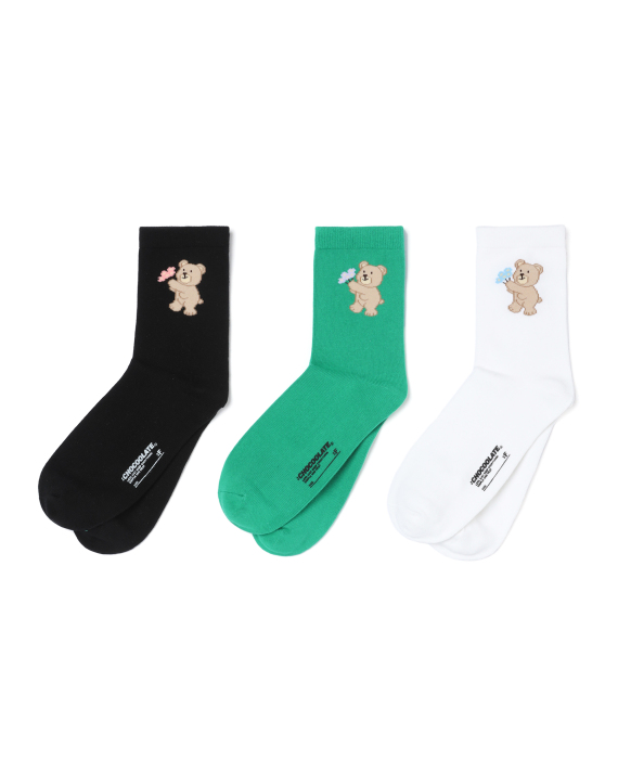 :CHOCOOLATE Bear socks - 3 pack