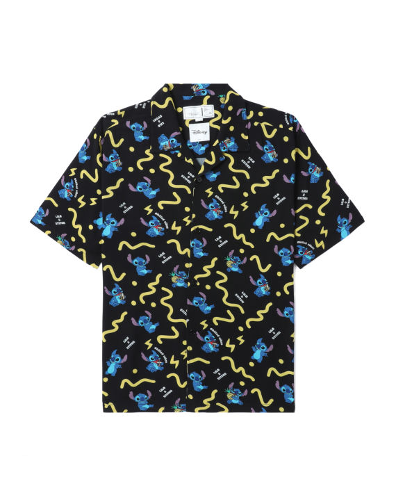 X Disney Stitch patterned Hawaiian shirt image number 0