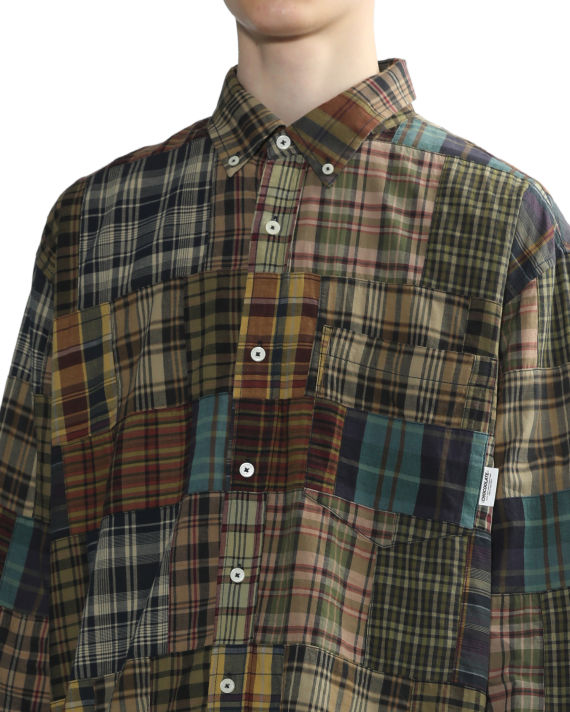 Relaxed patchwork shirt image number 4