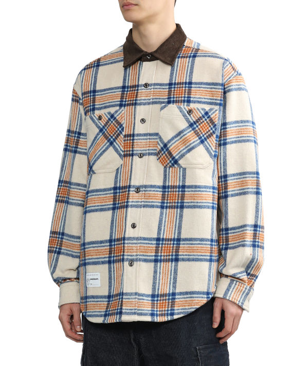 Panelled check shirt image number 2