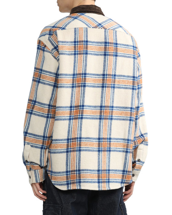 Panelled check shirt image number 3