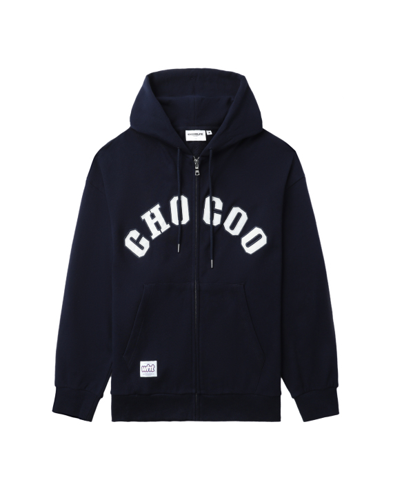 :CHOCOOLATE Logo zip-up hoodie