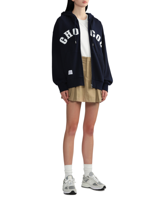 :CHOCOOLATE Logo zip-up hoodie