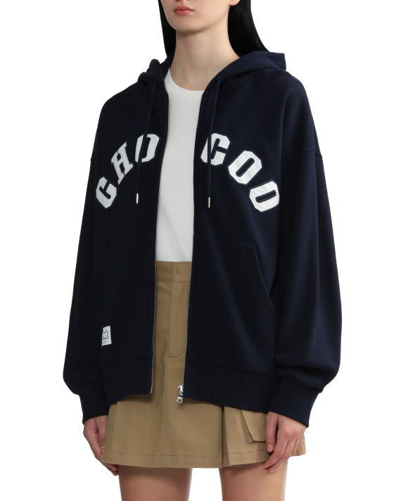 :CHOCOOLATE Logo zip-up hoodie