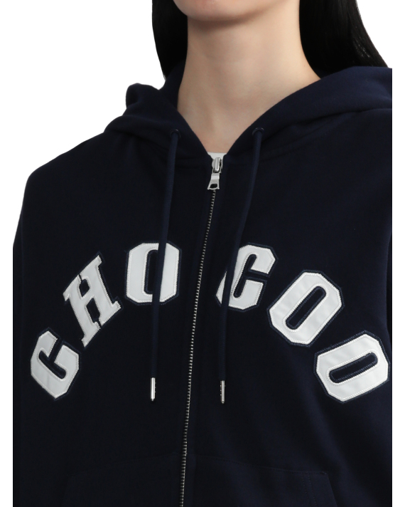:CHOCOOLATE Logo zip-up hoodie