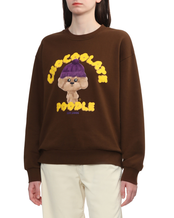 :CHOCOOLATE Logo poodle sweatshirt