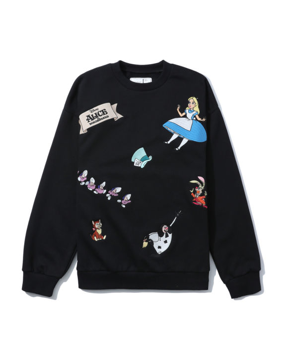 X Disney Alice in Wonderland embroidered graphics sweatshirt  image number 0