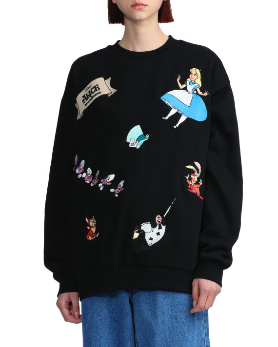 X Disney Alice in Wonderland embroidered graphics sweatshirt  image number 2