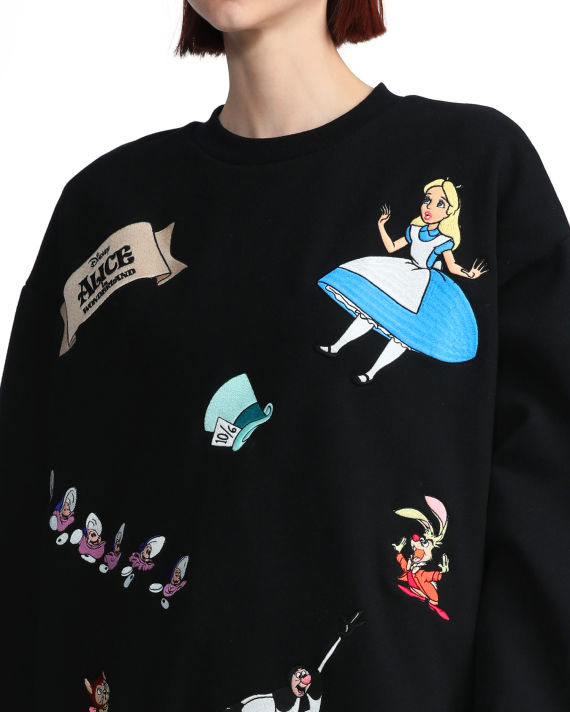 X Disney Alice in Wonderland embroidered graphics sweatshirt  image number 4