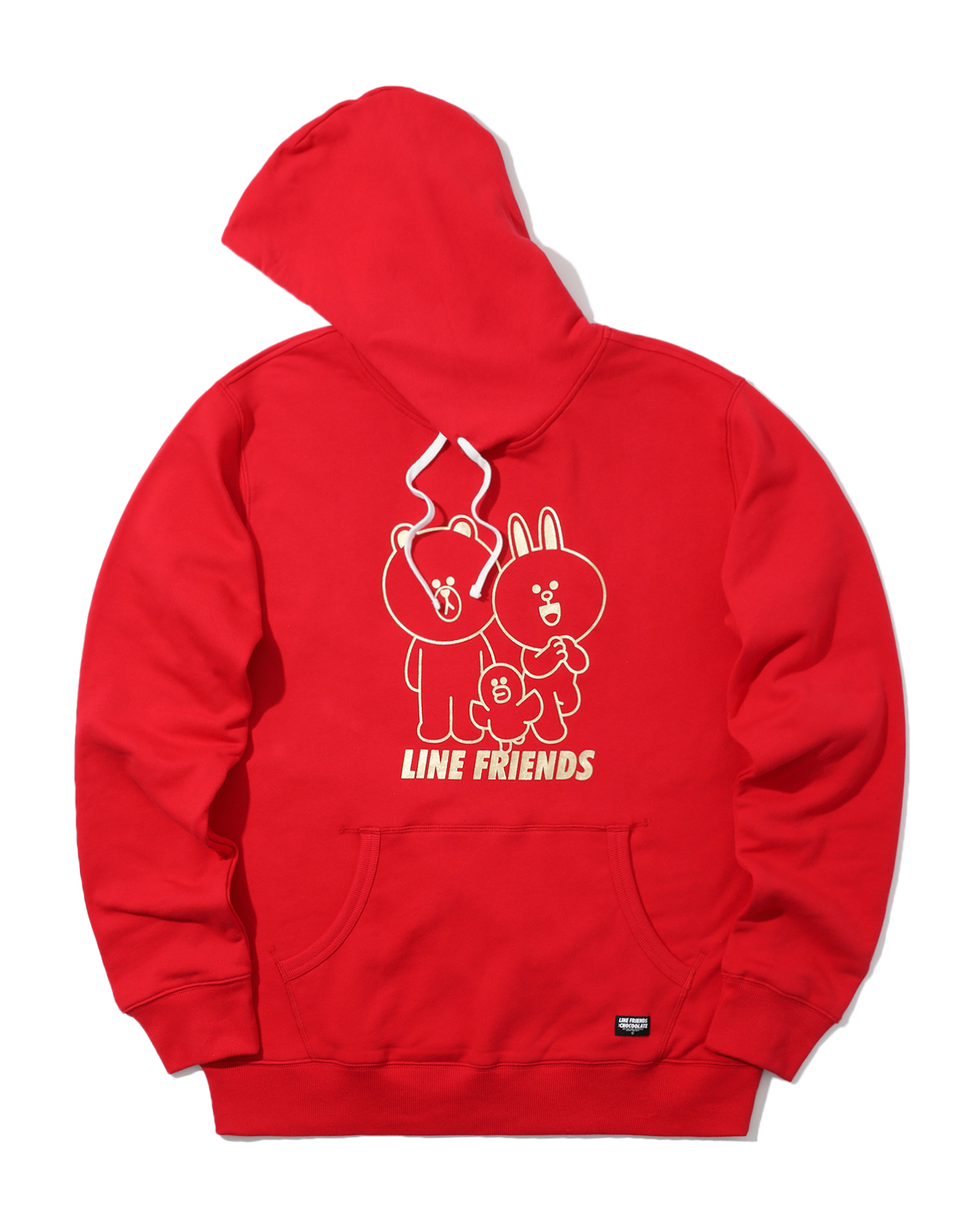 red friends hoodie