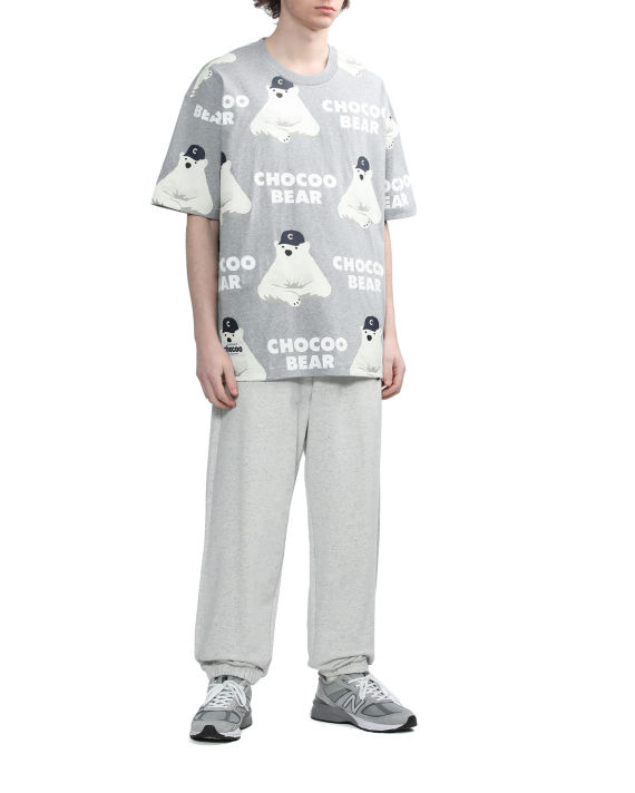 Relaxed bear patterned tee image number 1