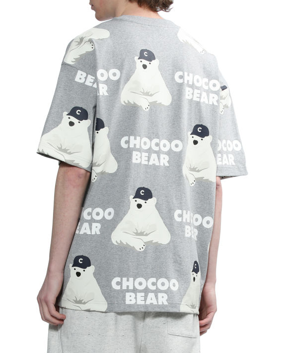 Relaxed bear patterned tee image number 3