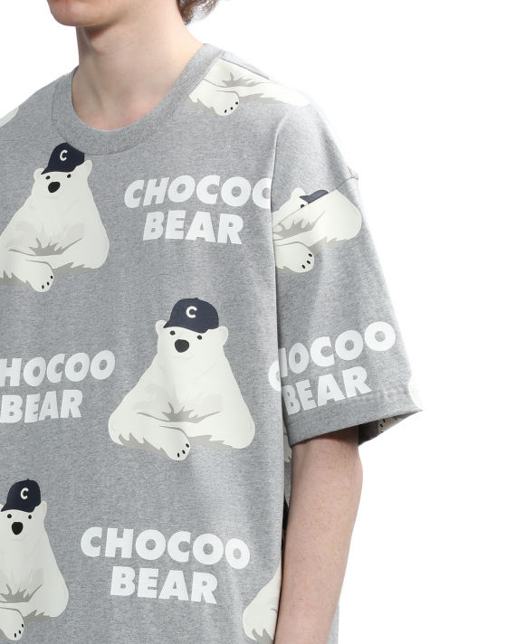 Relaxed bear patterned tee image number 4