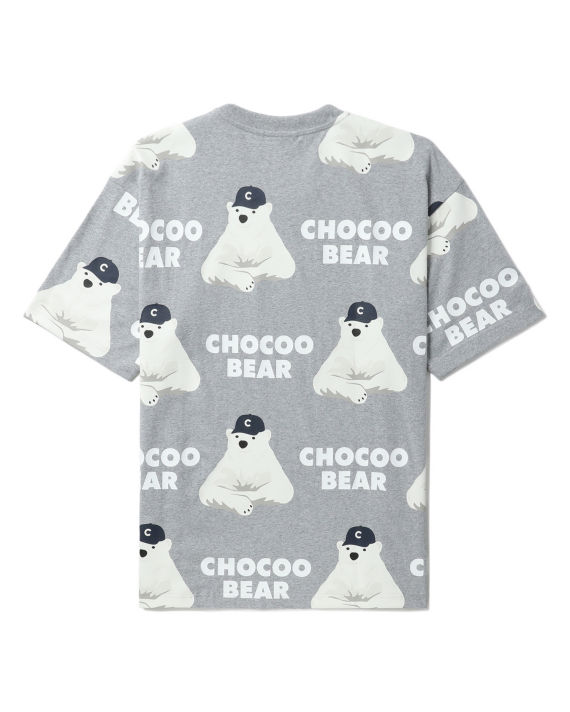 Relaxed bear patterned tee image number 5