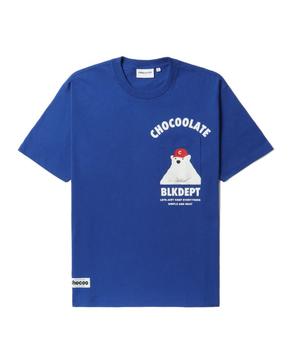Bear graphic chest pocket tee image number 0