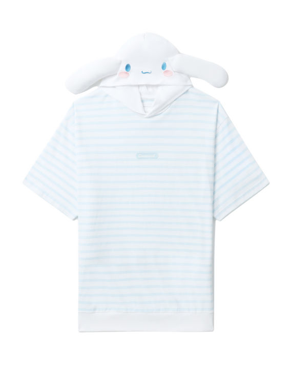 X Cinnamoroll relaxed hooded tee image number 0