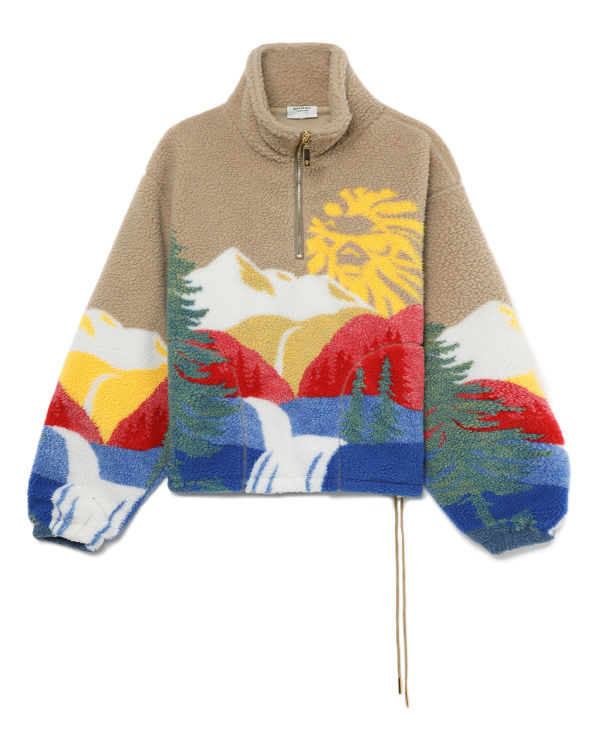 Shop Patterned fleece jacket Online