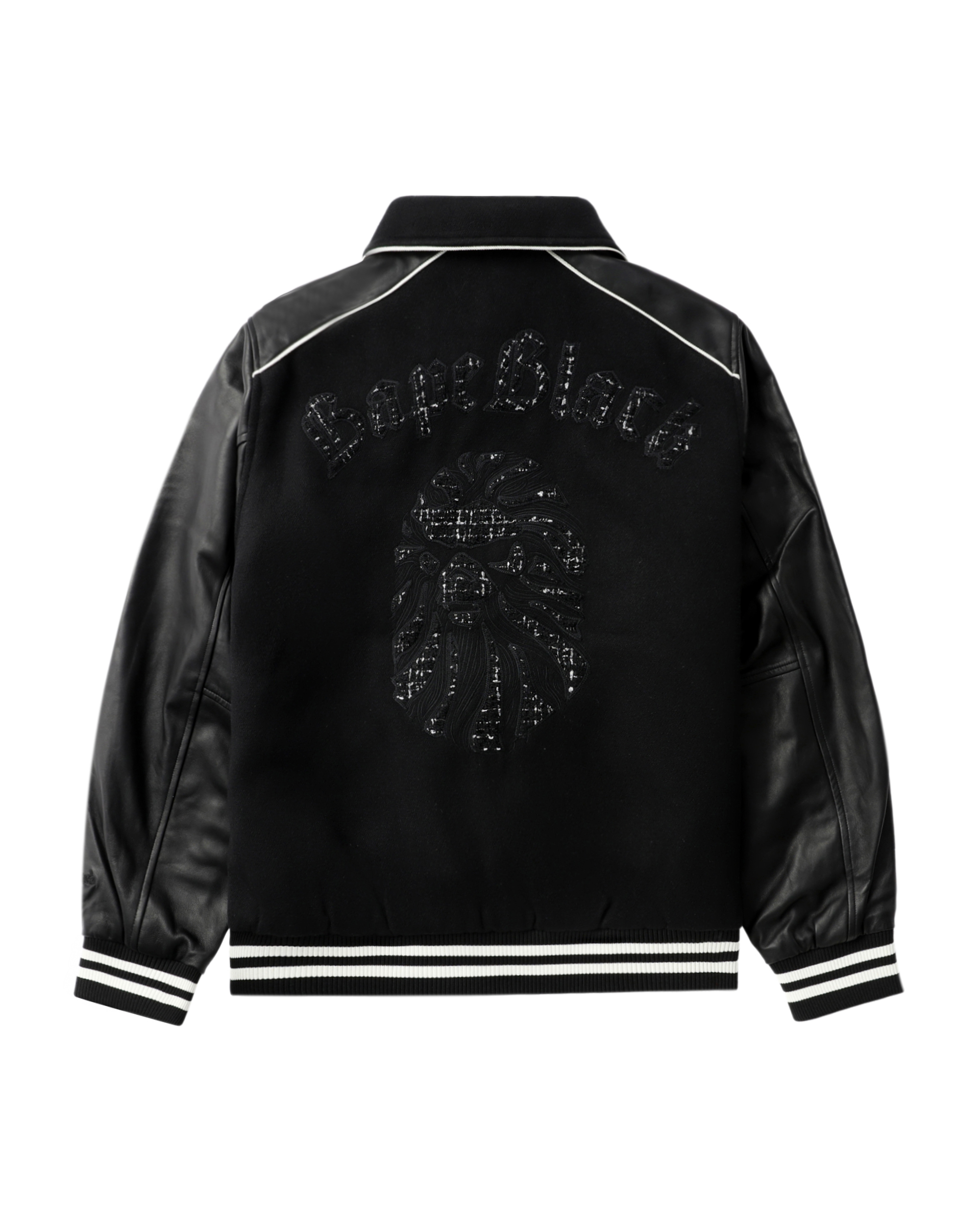 BAPE BLACK Logo varsity jacket | ITeSHOP