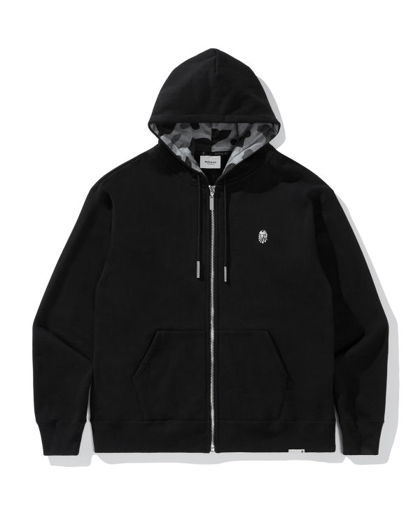 Crystal graphic zip hoodie