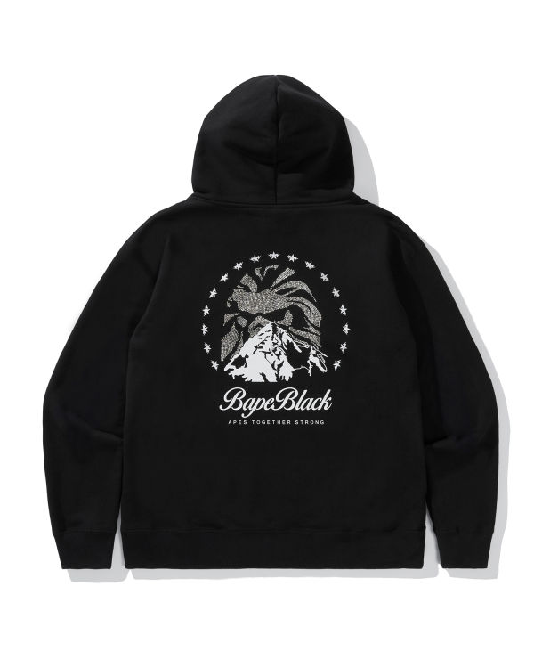 Crystal graphic zip hoodie