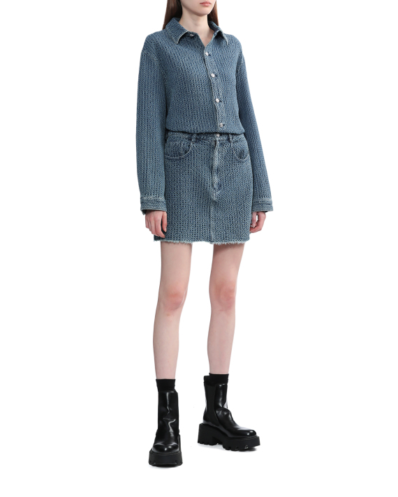 b+ab Textured mini skirt