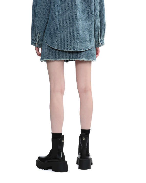 b+ab Textured mini skirt