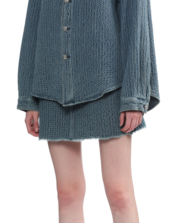 b+ab Textured mini skirt