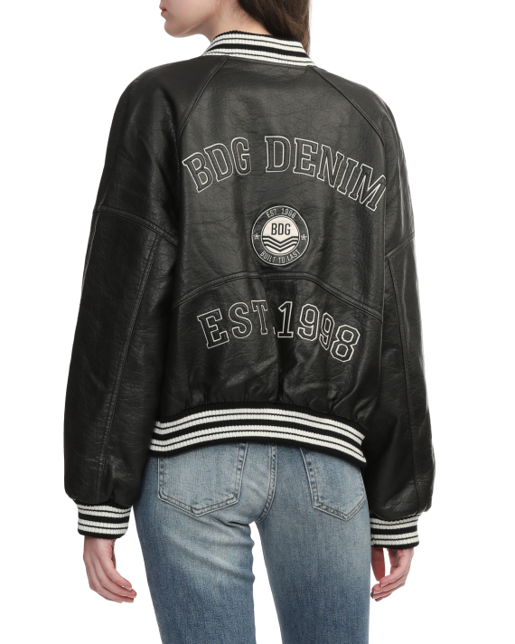 BDG Urban Outfitters Faux leather varsity jacket