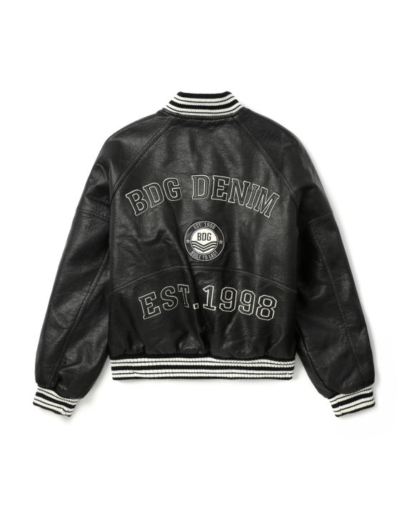 BDG Urban Outfitters Faux leather varsity jacket