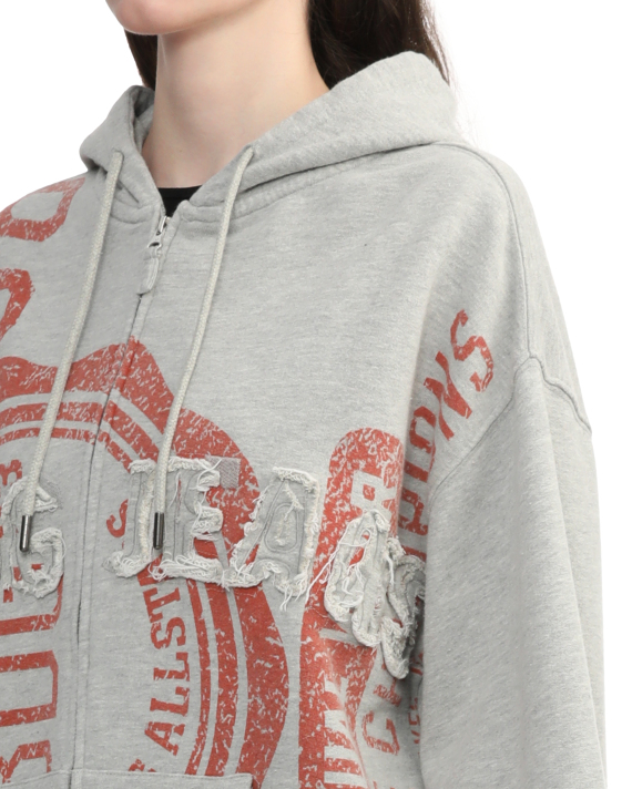BDG Urban Outfitters Applique zip-through hoodie